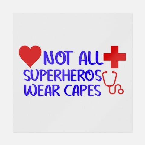 Not All Superhero Wear Capes - Ninja Transfers