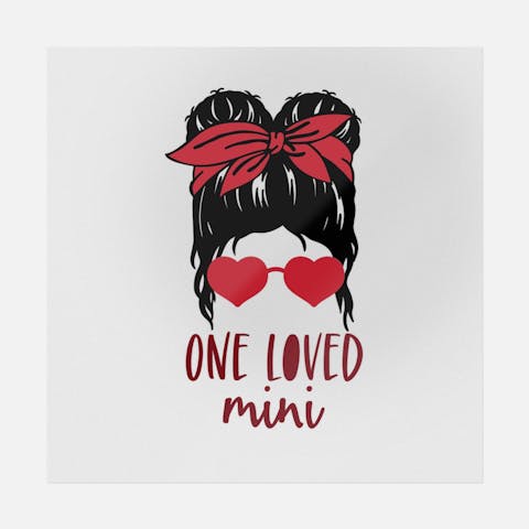 One Loved Mini Girl - Ninja Transfers