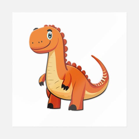 Orange Dinosaur - Ninja Transfers