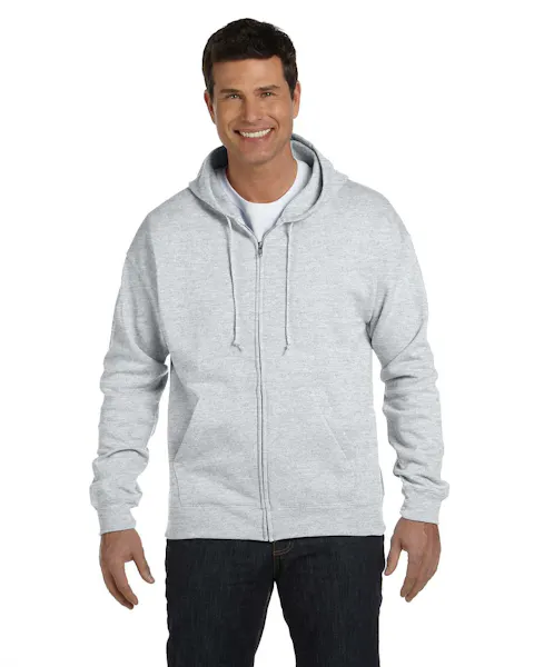 Hanes P180 Adult EcoSmart 50/50 Full-Zip Hooded Sweatshirt