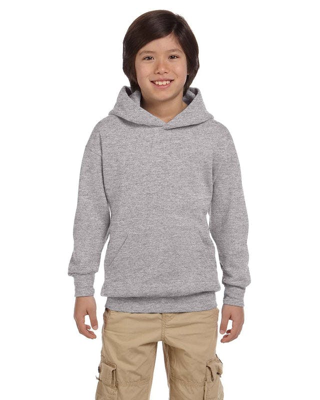 Hanes P473 Youth EcoSmart 50/50 Pullover Hooded Sweatshirt