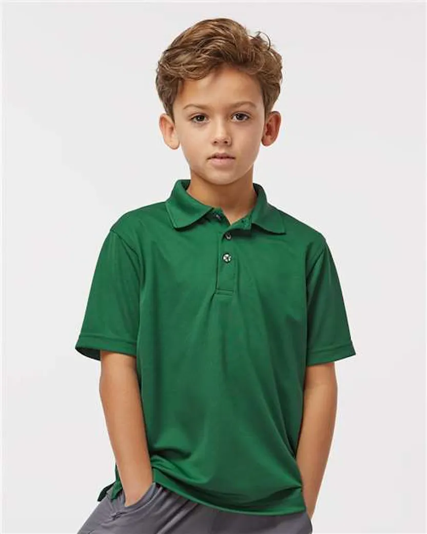 Paragon 108Y Youth Saratoga Performance Mini Mesh Polo - Ninja Transfers