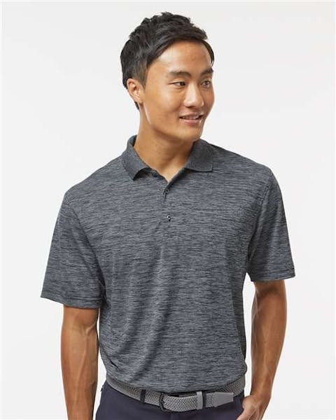Paragon 130P Dakota Striated Heather Polo - Ninja Transfers