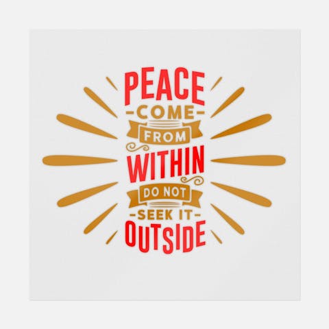 Peace Comes From Within - Ninja Transfers