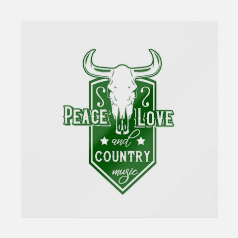 Peace Love And Country Music - Ninja Transfers