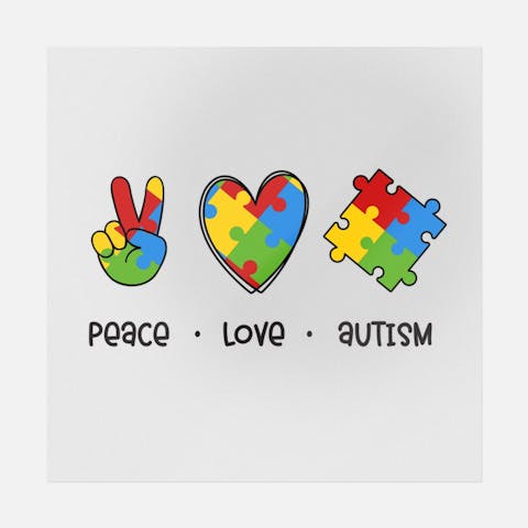 Peace Love Autism - Ninja Transfers