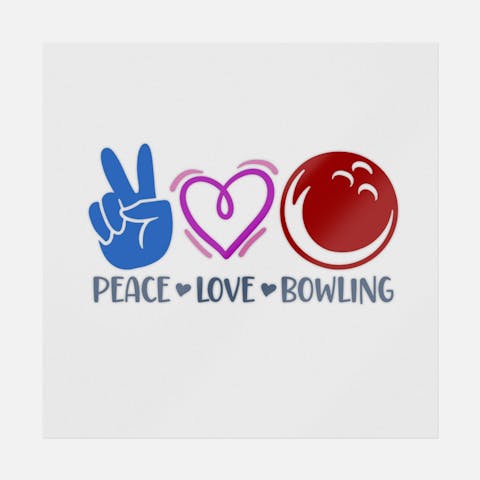 Peace Love Bowling - Ninja Transfers