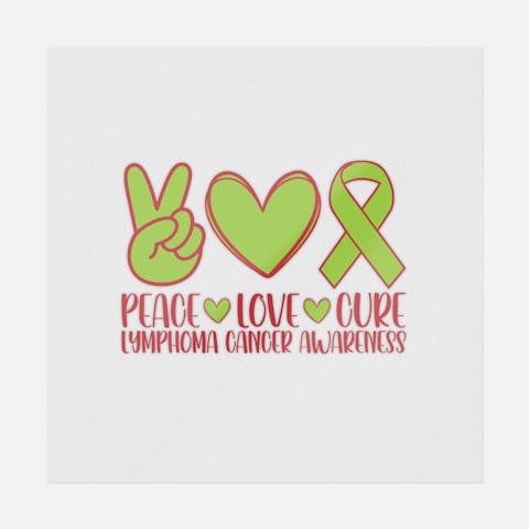Peace Love Cure Lymphoma - Ninja Transfers