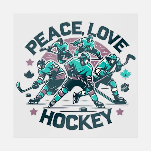 Peace, Love, Hockey - Ninja Transfers