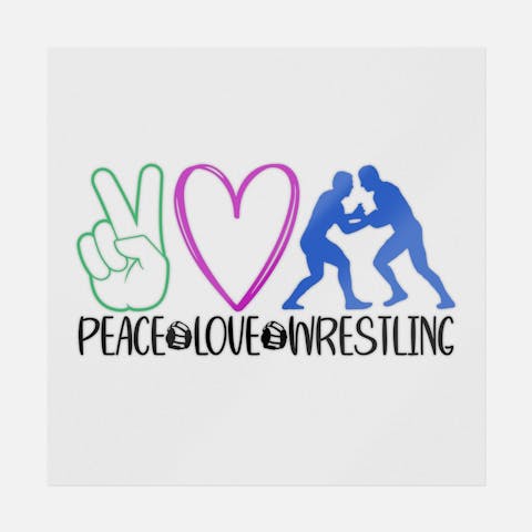 Peace Love Wrestling Neon - Ninja Transfers
