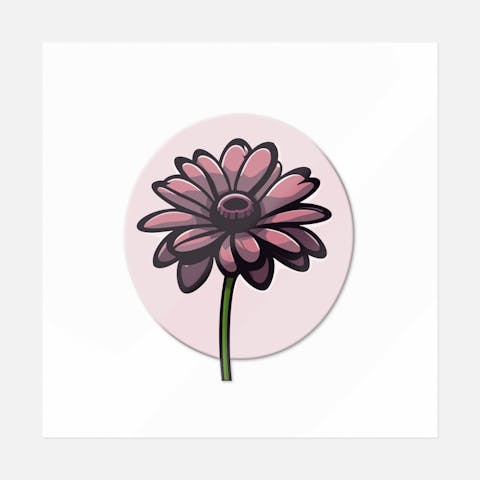 Pink Daisy Dreams Flower - Ninja Transfers