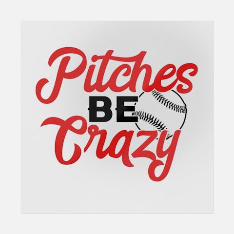 Pitches Be Crazy Red & Black - Ninja Transfers
