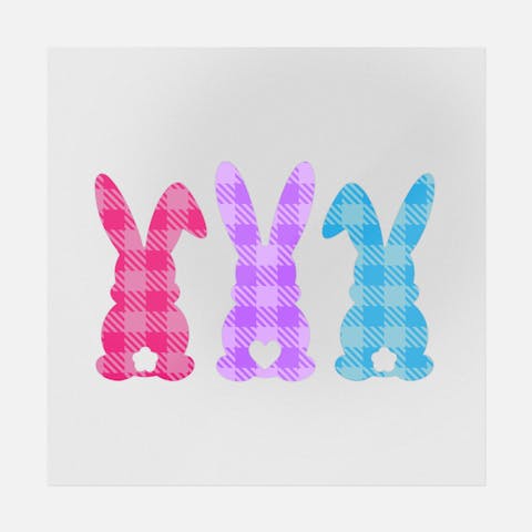 Plaid Bunnies - Ninja Transfers
