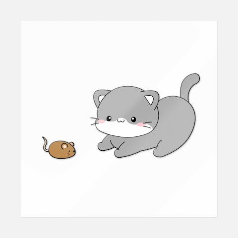 Playing With Mouse Toy - Ninja Transfers