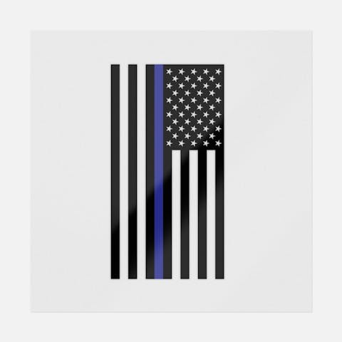 Generic Police Flag Police Flag | Police Ready-to-Press DTF Transfers