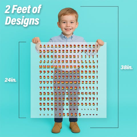Dinosaurs Letters & Symbols Pressables Pack