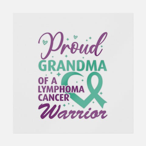 Proud Grandma Of A Lymphoma Cancer Warrior - Ninja Transfers