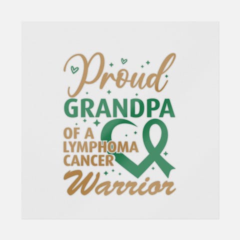 Proud Grandpa Of A Lymphoma Cancer Warrior - Ninja Transfers
