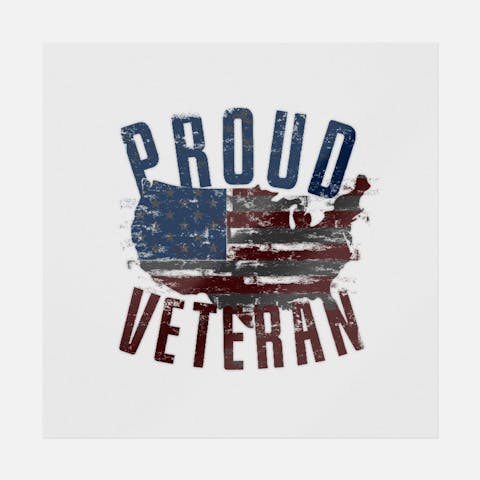Proud Veteran US Map - Ninja Transfers