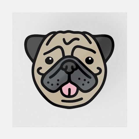 Pug - Ninja Transfers