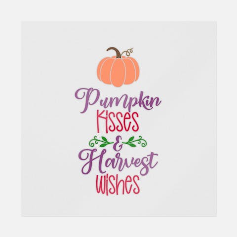 Pumpkin Kisses And Harvest Wishes - Ninja Transfers