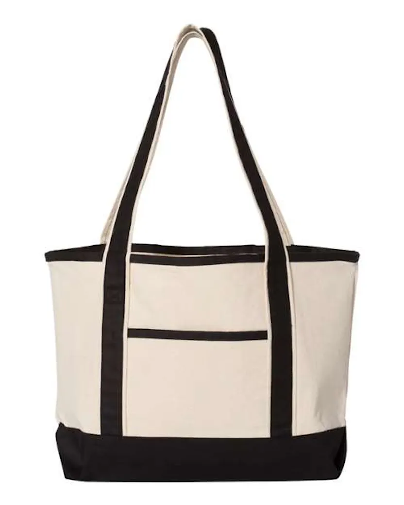 Q - Tees Q125800 20L Small Deluxe Tote - Ninja Transfers
