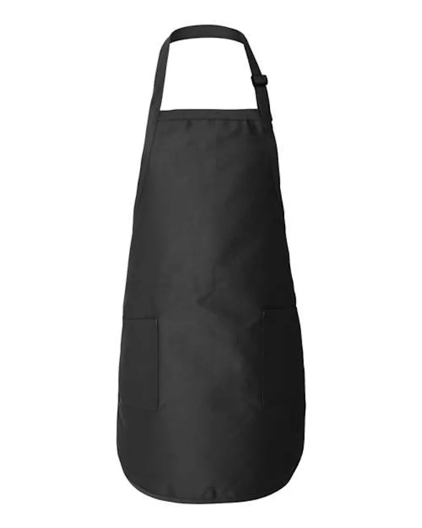 Q - Tees Q4350 Full - Length Apron with Pockets - Ninja Transfers