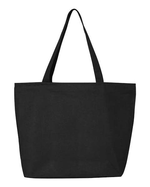 Q - Tees Q611 25L Zippered Tote - Ninja Transfers