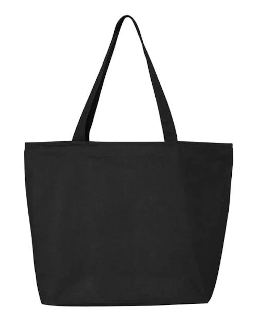 Q - Tees Q611 25L Zippered Tote - Ninja Transfers