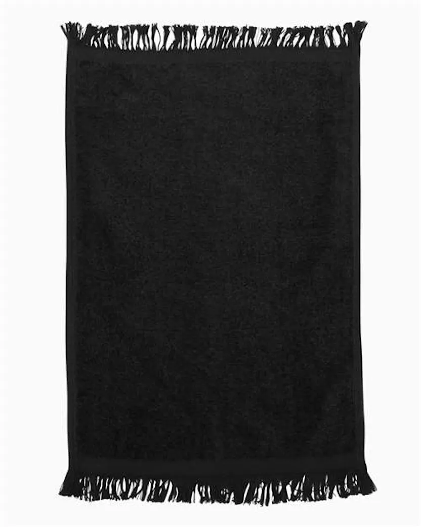Q - Tees T100 Fringed Fingertip Towel - Ninja Transfers