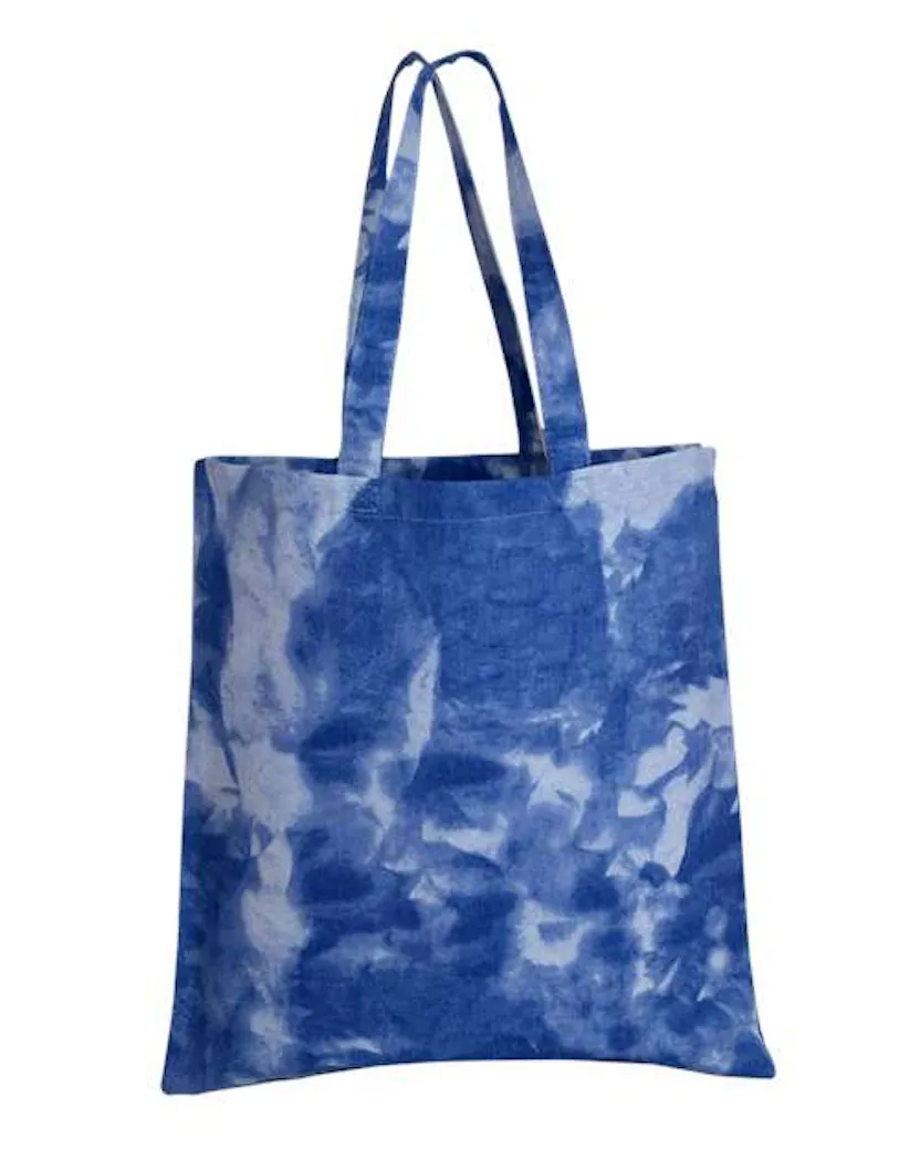 Q - Tees TD800 Tie - Dyed Canvas Bag - Ninja Transfers