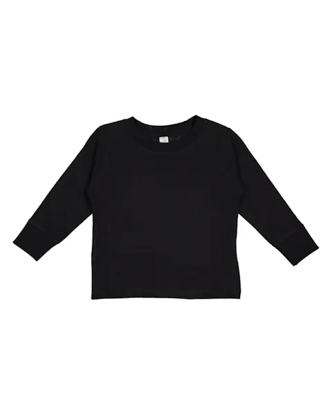 Rabbit Skins 3311 Toddler Long - Sleeve T-Shirt - Ninja Transfers