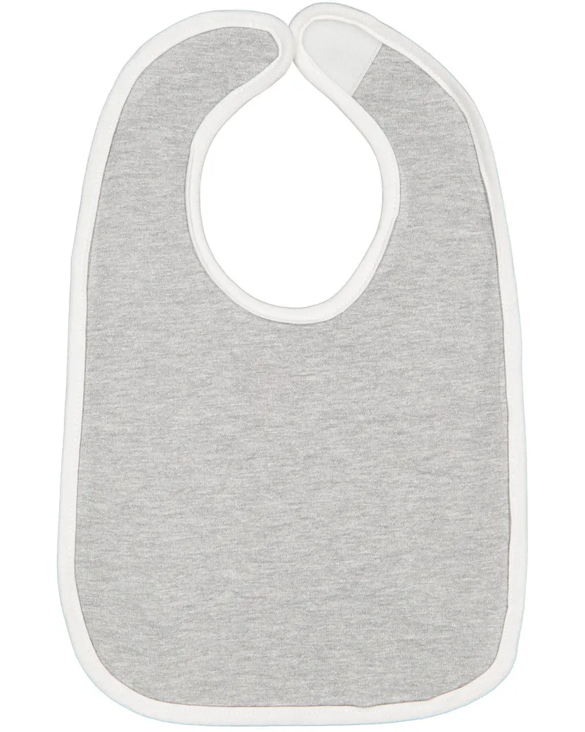 Rabbit Skins RS1004 Infant Contrast Trim Bib - Ninja Transfers