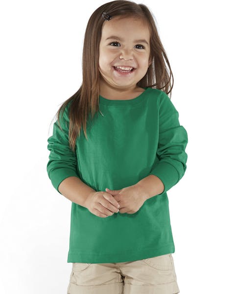 Rabbit Skins RS3302 Toddler Long - Sleeve Fine Jersey T-Shirt - Ninja Transfers