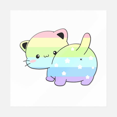 Rainbow Cat - Ninja Transfers