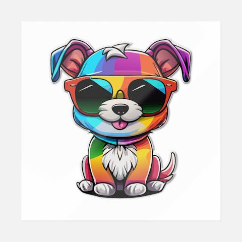 Rainbow Puppy - Ninja Transfers
