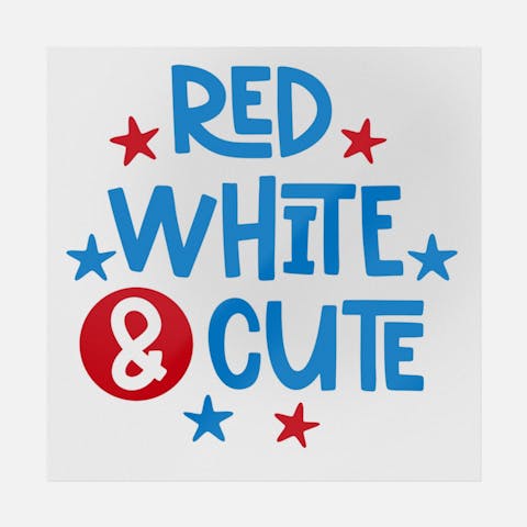 Red White And Cute - Ninja Transfers