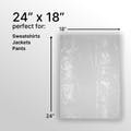 Resealable Bags for T-Shirts & Sweatshirts (100-Pack)