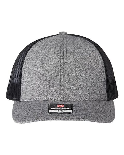 Richardson 115CH Low Pro Heather Trucker Cap - Ninja Transfers