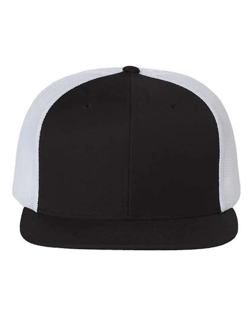 Richardson 511 Wool Blend Flat Bill Trucker Cap - Ninja Transfers