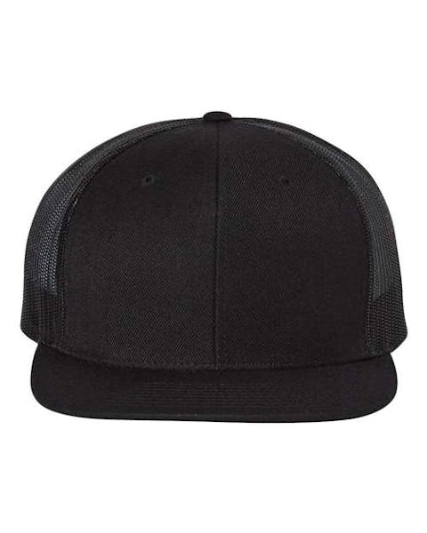 Richardson 511 Wool Blend Flat Bill Trucker Cap - Ninja Transfers