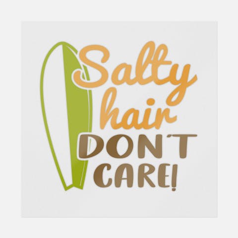 Salty Hair Don't Care - Ninja Transfers