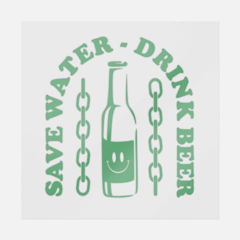 Save Water Drink Beer - Ninja Transfers