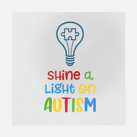 Shine A Light On Autism - Ninja Transfers