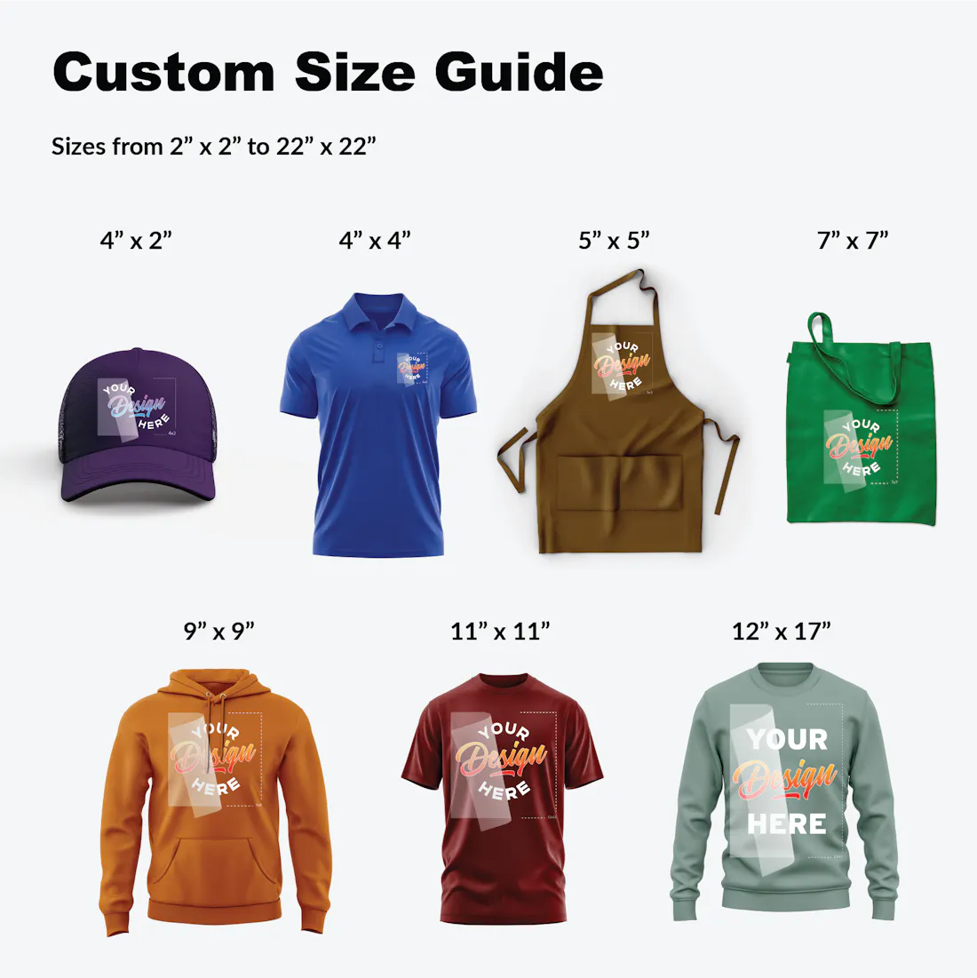 Transfers para Sudaderas - Simple o Full Color 