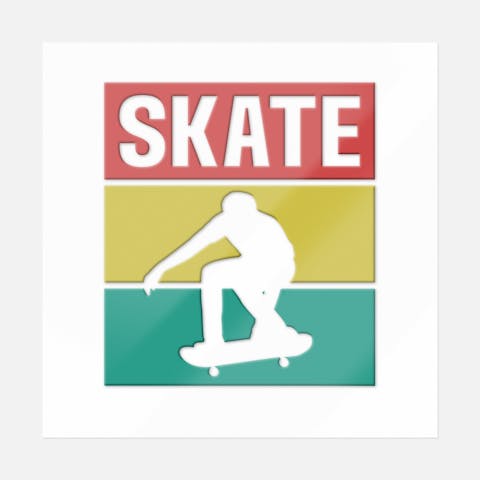 Skate Colorful - Ninja Transfers