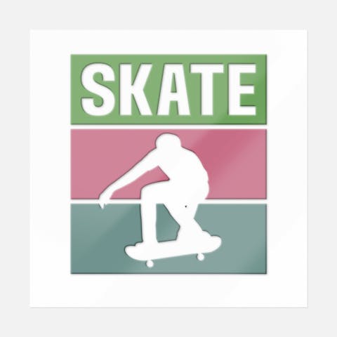 Skate Multicolor - Ninja Transfers