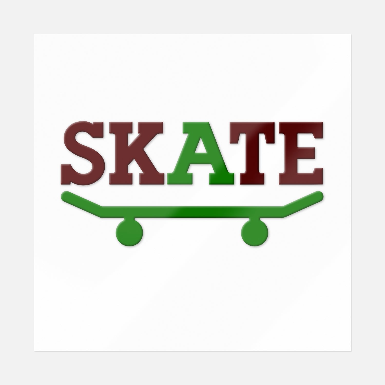 Skate Sticker | UV DTF Transfer Stickers