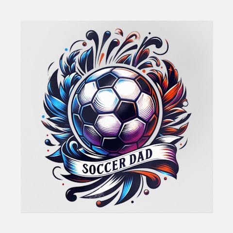 Soccer Dad Tattoo - Ninja Transfers