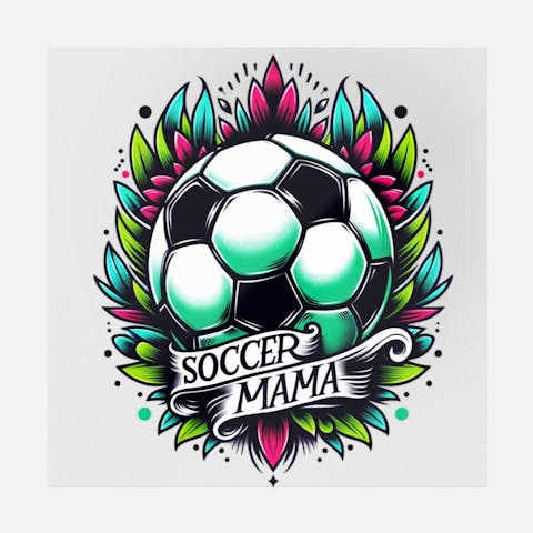 Soccer Mama Tattoo - Ninja Transfers